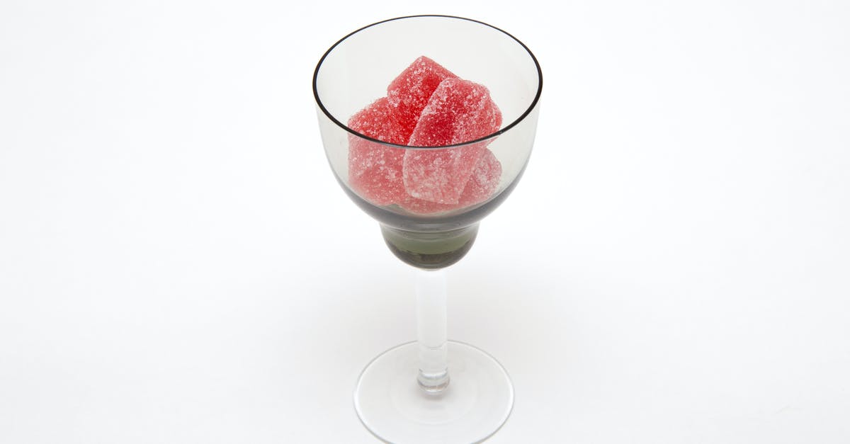 What makes a chewy brownie? - Red Gummies in Clear Wine Glass What makes a chewy brownie? - Red Gummies in Clear Wine Glass