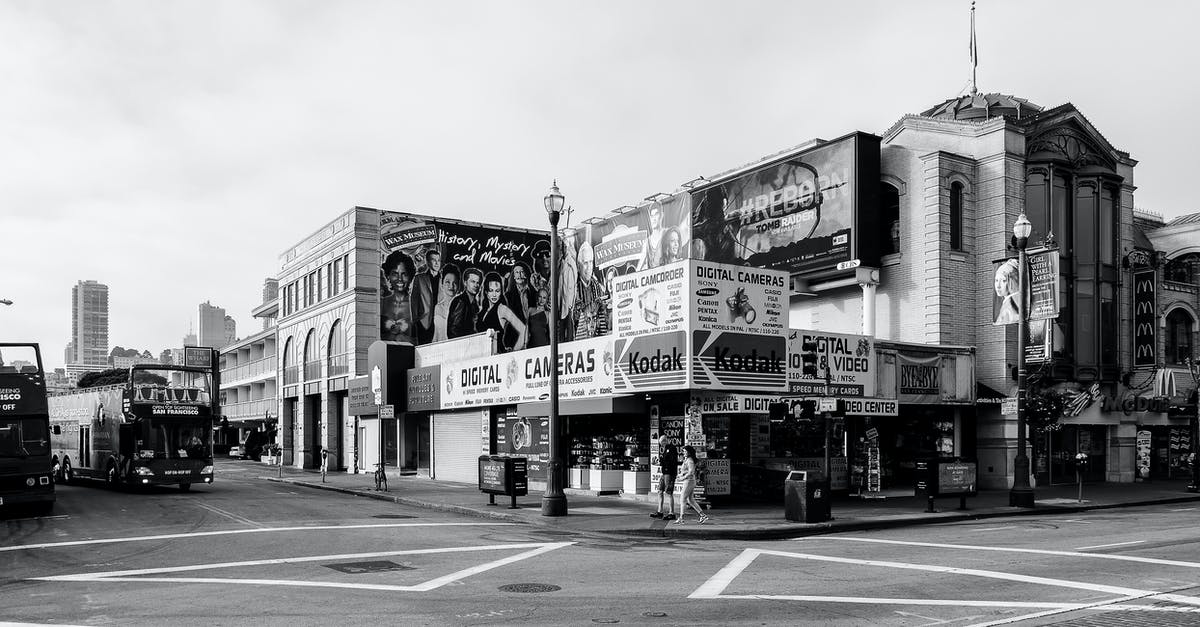 What makes store brand mayo white? -  A Grayscale of a Establishments by the Road
