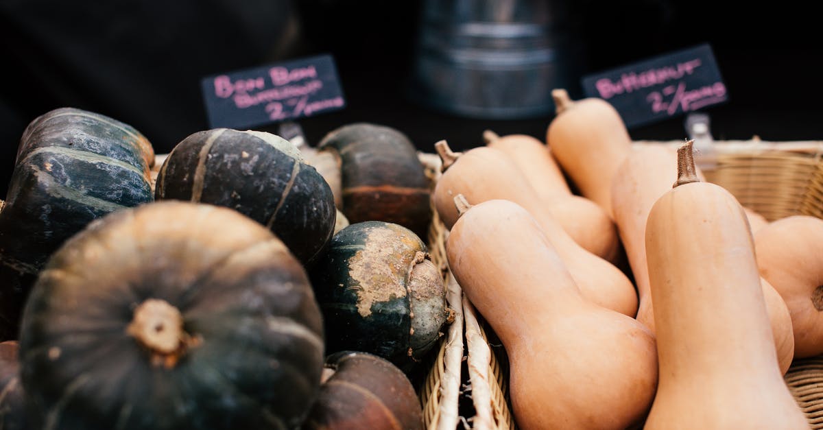 What Non-Sweet Winter/Root Vegetables and Squashes Make a Savory Soup? - A Basket of Fresh Butternut Squash and Winter Squash What Non-Sweet Winter/Root Vegetables and Squashes Make a Savory Soup? - A Basket of Fresh Butternut Squash and Winter Squash
