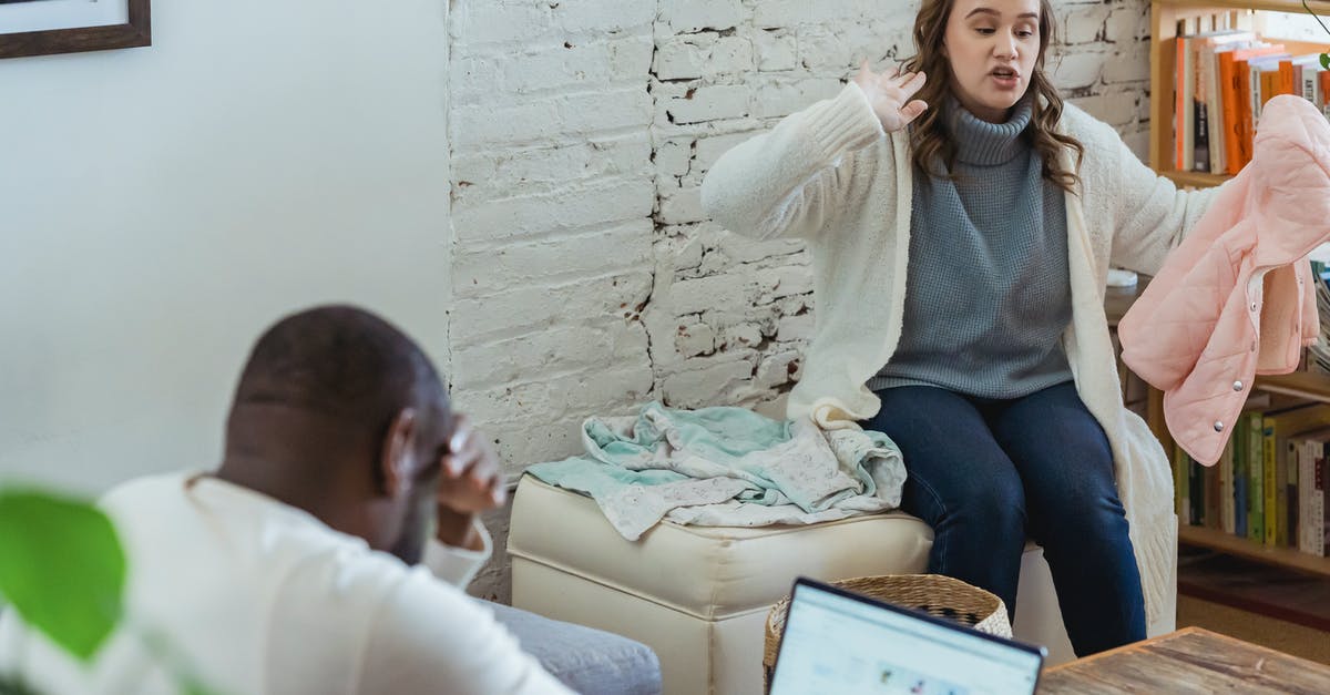 What to use in pressure fermentation - Woman blaming husband in home quarrel What to use in pressure fermentation - Woman blaming husband in home quarrel