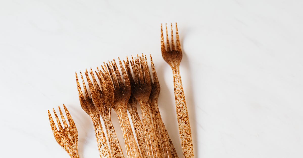 When basil gets brown spots, is it still usable? - Set of plastic fork on white table When basil gets brown spots, is it still usable? - Set of plastic fork on white table