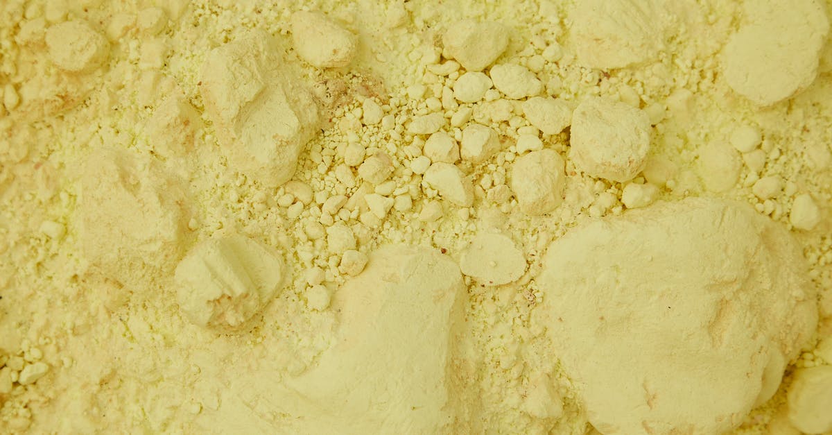 When is granular erythritol as good as powdered? - Full frame top view of clean yellow sand with ribbed stones chaotically spread around When is granular erythritol as good as powdered? - Full frame top view of clean yellow sand with ribbed stones chaotically spread around