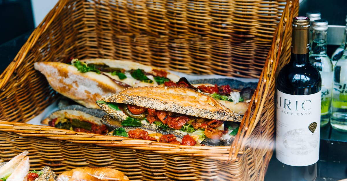 When is homemade wine-based vinegar simply bad wine? - Clubhouse Sandwich on Brown Woven Basket