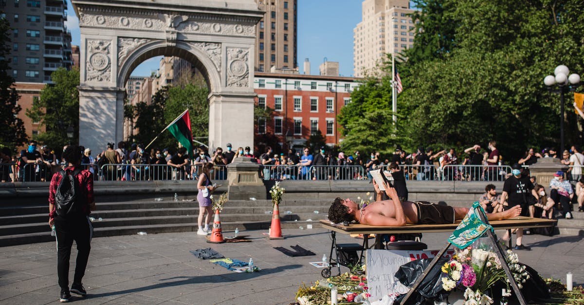 When is it OK to crowd the pan? - Protest at Washington Square Park When is it OK to crowd the pan? - Protest at Washington Square Park