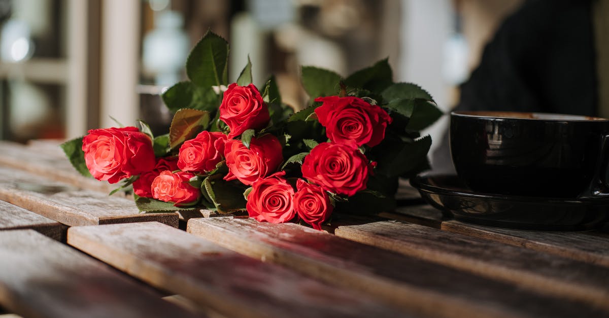 Where to get fresh rose petals( rosa demascena) that are organic and/or pesticide free - Bright blooming roses near cup of coffee in cafe Where to get fresh rose petals( rosa demascena) that are organic and/or pesticide free - Bright blooming roses near cup of coffee in cafe