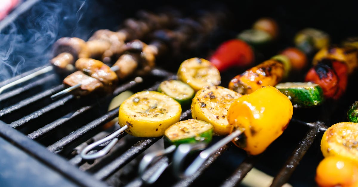 Where to locate thermometer in my Weber charcoal grill - Grilled Meat With Green Vegetable on Black Grill Where to locate thermometer in my Weber charcoal grill - Grilled Meat With Green Vegetable on Black Grill
