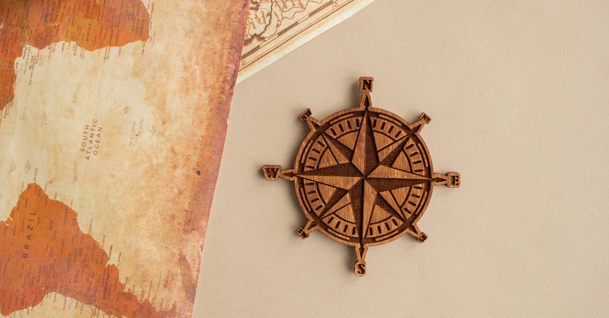 Whetstone with an angle guide - Wind rose with maps on table
