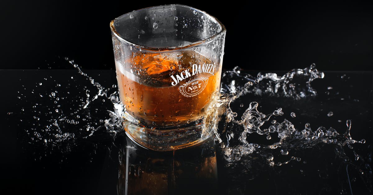 Whiskey and Water - Jack Daniel-printed Drinking Glass Whiskey and Water - Jack Daniel-printed Drinking Glass