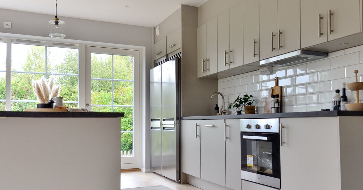 White cloudy areas on bottom of new stainless steel skillet - Minimalist white furniture and modern stainless steel appliances in stylish kitchen at home on sunny day White cloudy areas on bottom of new stainless steel skillet - Minimalist white furniture and modern stainless steel appliances in stylish kitchen at home on sunny day