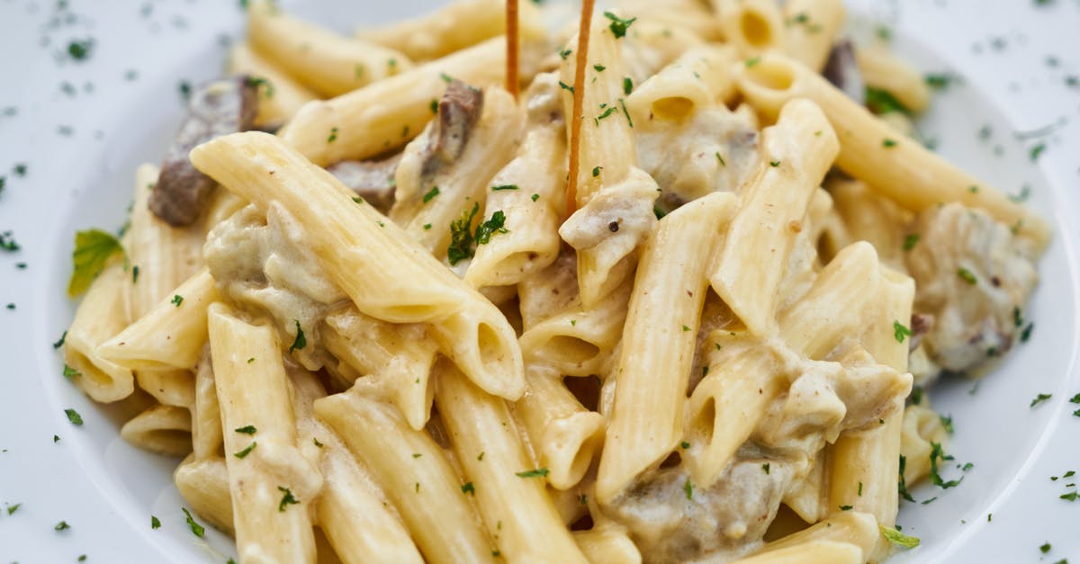 White sauce without roux - Food Photography of Pasta White sauce without roux - Food Photography of Pasta