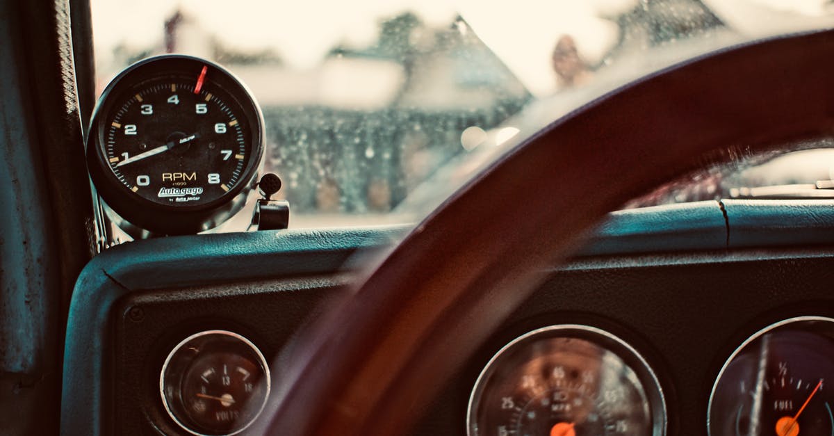 Whole fish oven temperature and inside temperature - Black Tachometer on Windshield Whole fish oven temperature and inside temperature - Black Tachometer on Windshield