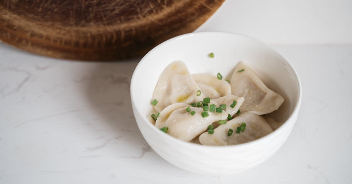 Why are my dumplings made of evil? - Close-Up Shot of Raw Dumplings in a Bowl Why are my dumplings made of evil? - Close-Up Shot of Raw Dumplings in a Bowl