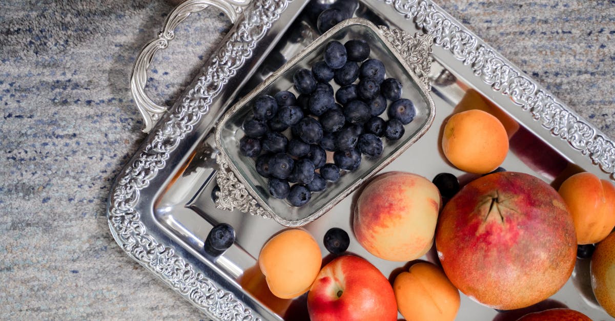 why (Calif.) apricot & peach jam will not set? - View from Above on Fruit on Tray why (Calif.) apricot & peach jam will not set? - View from Above on Fruit on Tray