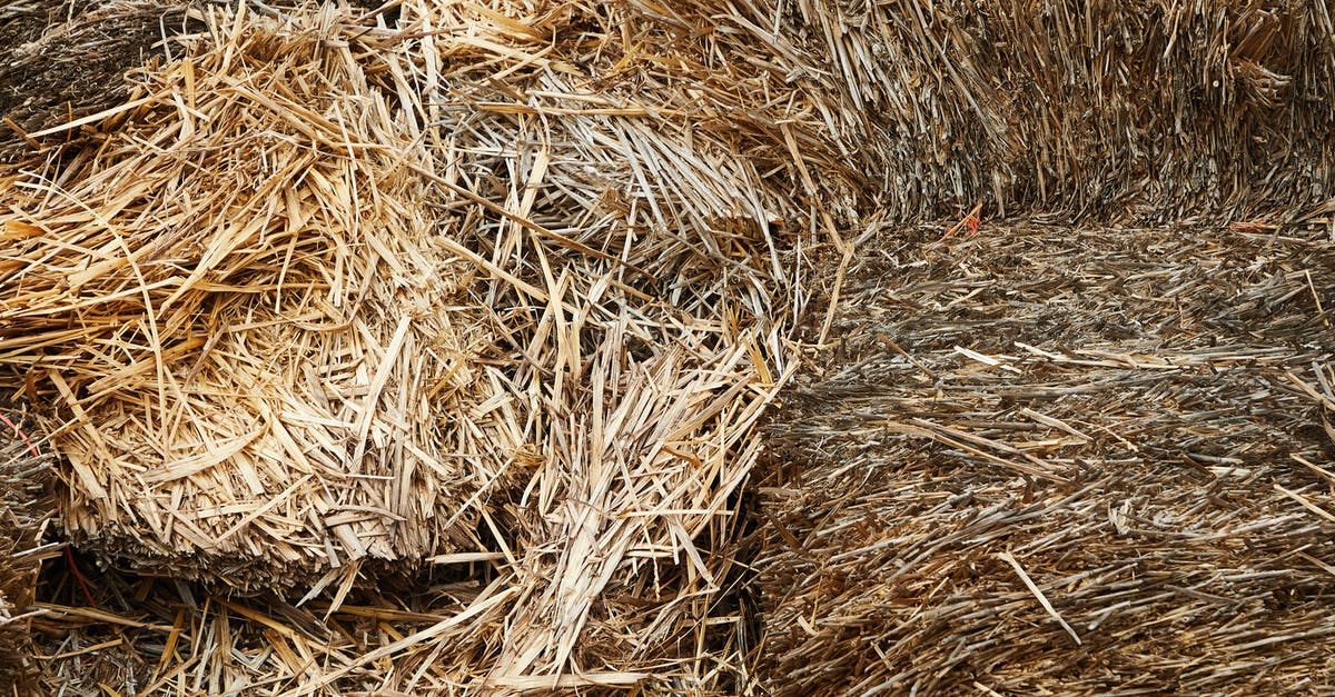 Why did my brown beef stock end up yellow? - Stacks of dry hay in barn Why did my brown beef stock end up yellow? - Stacks of dry hay in barn
