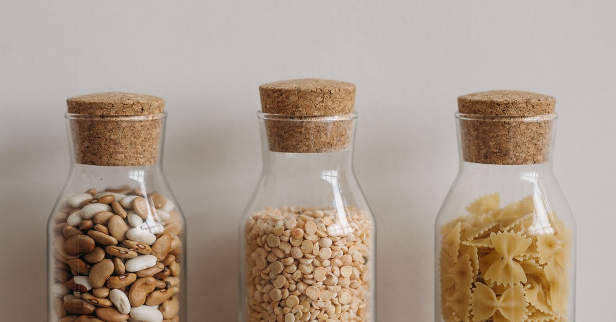 Why did my lids seal? - Pasta and Beans in a Glass Container With Cork Lids Why did my lids seal? - Pasta and Beans in a Glass Container With Cork Lids