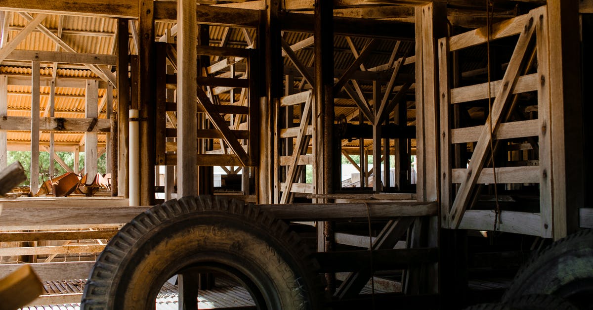 Why did my organic chicken come out like rubber after roasting? - Aged house with geometric beams on ceiling and worn out tire on floor in sunlight Why did my organic chicken come out like rubber after roasting? - Aged house with geometric beams on ceiling and worn out tire on floor in sunlight