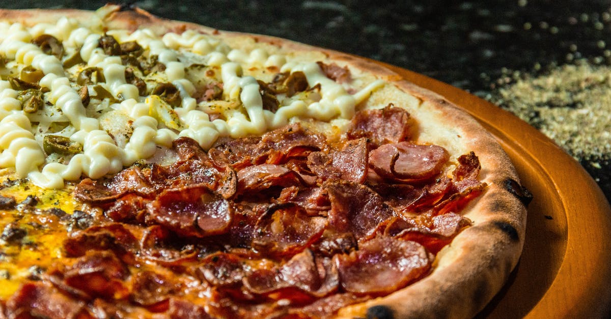 Why didn't the toppings on my pizza stick to the dough? - Pizza With Cheese and Green Peas Why didn't the toppings on my pizza stick to the dough? - Pizza With Cheese and Green Peas