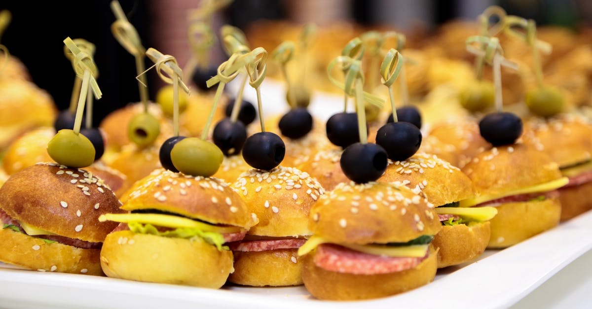 Why do my mini pizzas have microwave trays? - Mini Burgers on White Tray
