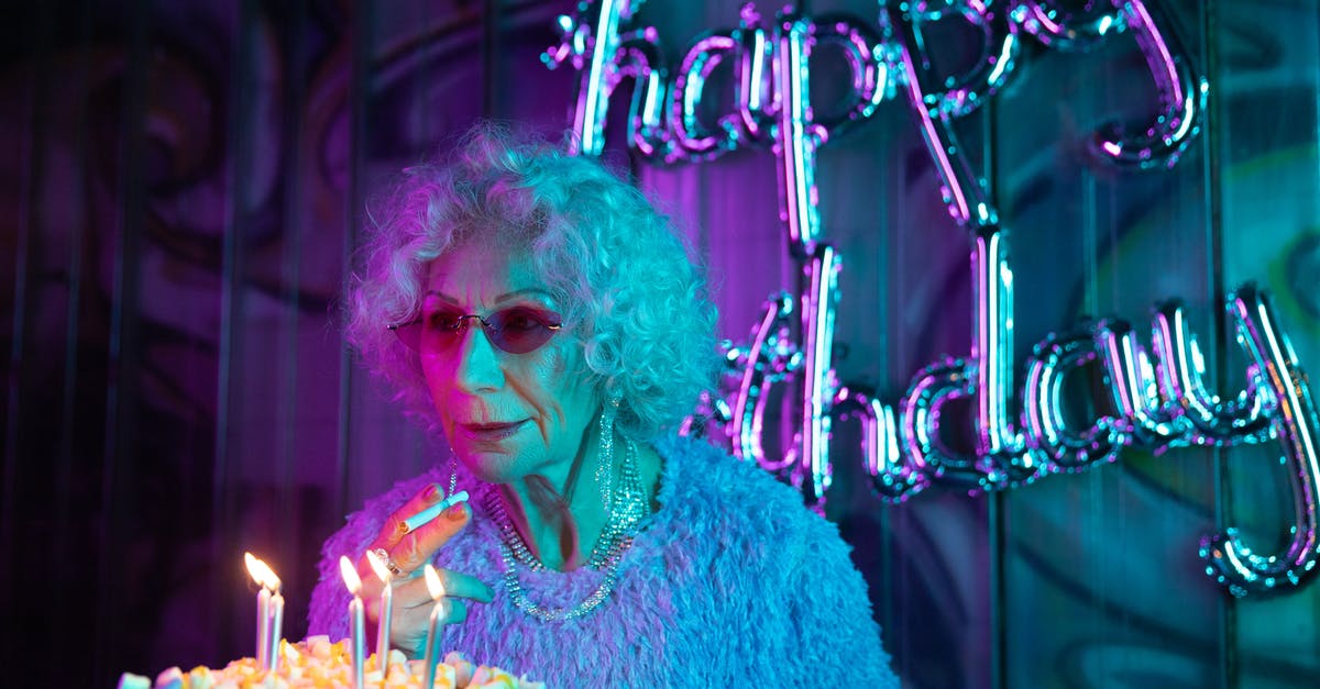 Why does my cake have to be inverted? Why a 2-layer appearance? - Photo of an Elderly Woman Holding Cigarette