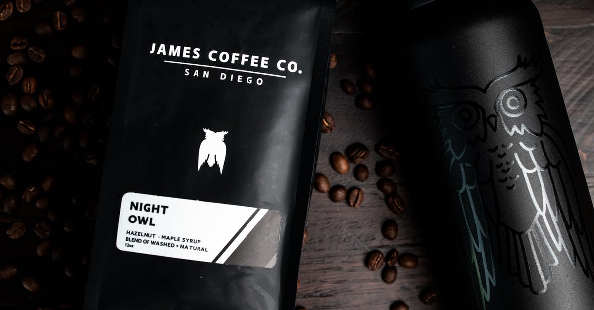 Why does my roast beef smell wonderful but tastes bland? - Top view of coffee beans with packaged coffee and refillable hot drink bottle Why does my roast beef smell wonderful but tastes bland? - Top view of coffee beans with packaged coffee and refillable hot drink bottle