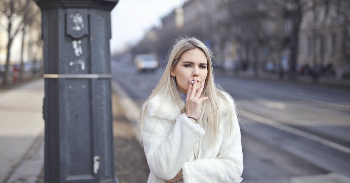 Why has my cold smoking stopped working? - Selective Focus Photo of Woman in White Coat Standing by the Road Smoking a Cigarette Why has my cold smoking stopped working? - Selective Focus Photo of Woman in White Coat Standing by the Road Smoking a Cigarette