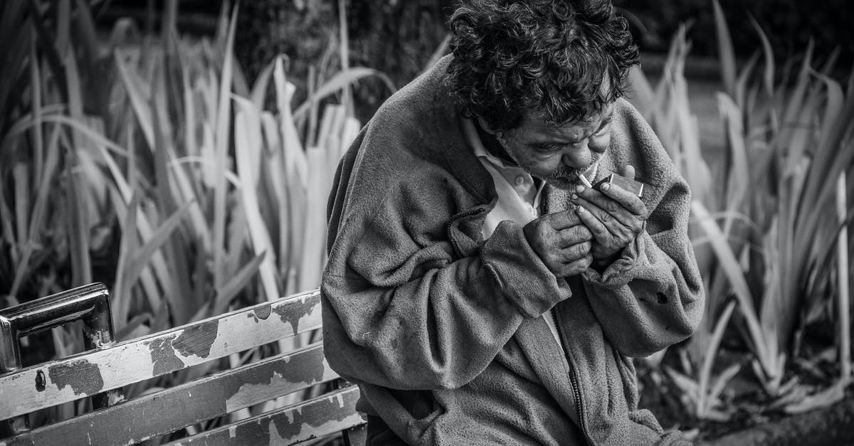 Why has my cold smoking stopped working? - Grayscale Photo of Man With Cigarette Sitting on Bench Why has my cold smoking stopped working? - Grayscale Photo of Man With Cigarette Sitting on Bench