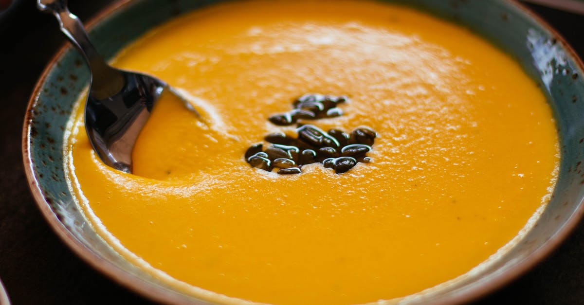 Why is my pumpkin soup sour? - Shallow Focus Photography Of Squash Soup Why is my pumpkin soup sour? - Shallow Focus Photography Of Squash Soup