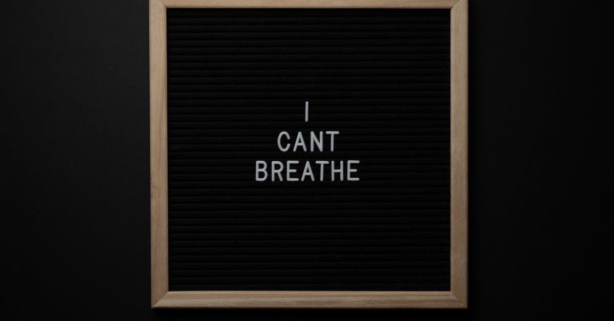 Why might I have trouble making butter from Crème Fraîche? - Top view of phrase I Cant Breath on small black signboard with light beige thin frame on black background Why might I have trouble making butter from Crème Fraîche? - Top view of phrase I Cant Breath on small black signboard with light beige thin frame on black background