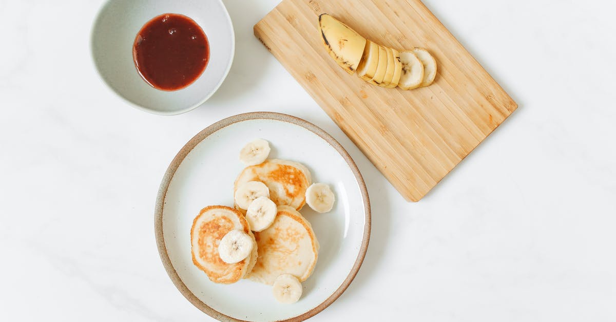Why my banana sauce is not smooth? - Pancakes and Banana Slices Why my banana sauce is not smooth? - Pancakes and Banana Slices