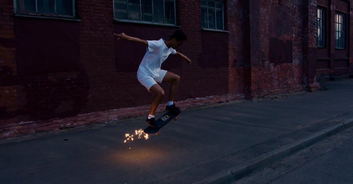 Why not air-dry knives? - Man in White T-shirt and Blue Shorts Jumping on Road Why not air-dry knives? - Man in White T-shirt and Blue Shorts Jumping on Road