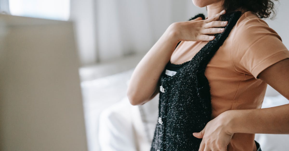 Why should or shouldn't I peel button mushrooms? - Crop woman trying on apparel in bedroom Why should or shouldn't I peel button mushrooms? - Crop woman trying on apparel in bedroom