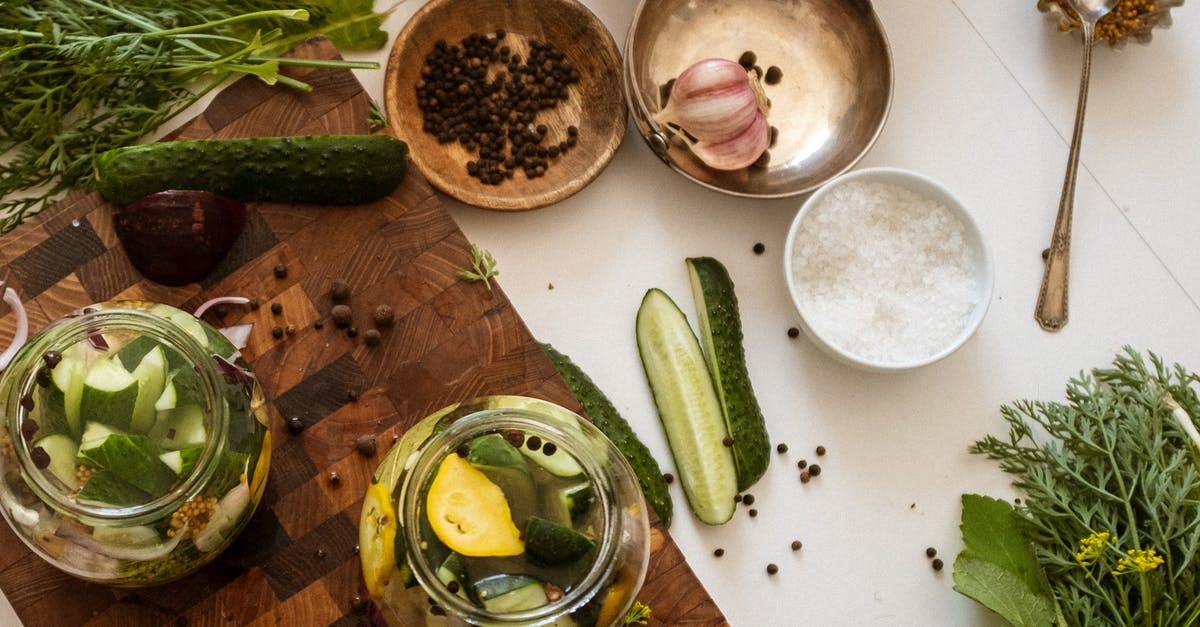 Why to add garlic for pickles? - Sliced Cucumber and Assorted Ingredients Why to add garlic for pickles? - Sliced Cucumber and Assorted Ingredients
