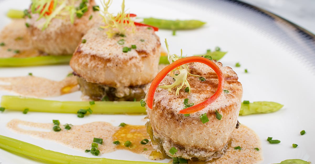 Why use an acid when doing a scallops dish? - A Dish with Scallops and Asparagus