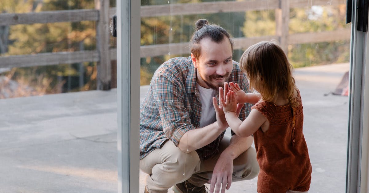 Why yoghurt comes out different every time? - Little daughter and father having fun together Why yoghurt comes out different every time? - Little daughter and father having fun together
