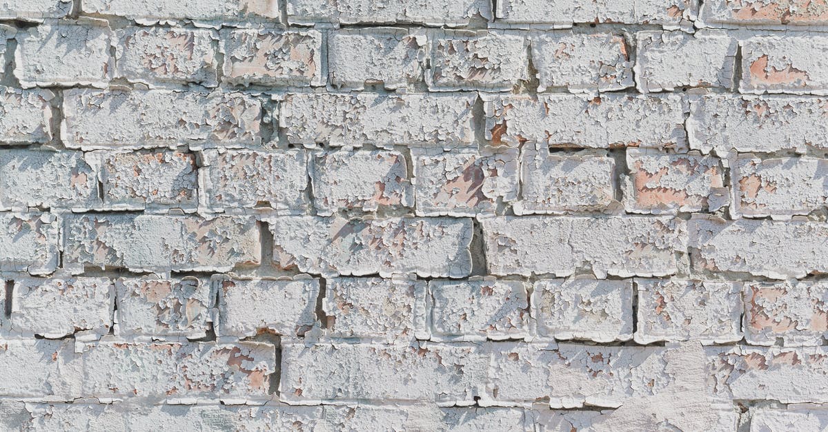 Will chopping hard destroy my new knives? - Background of old brick wall with weathered surface