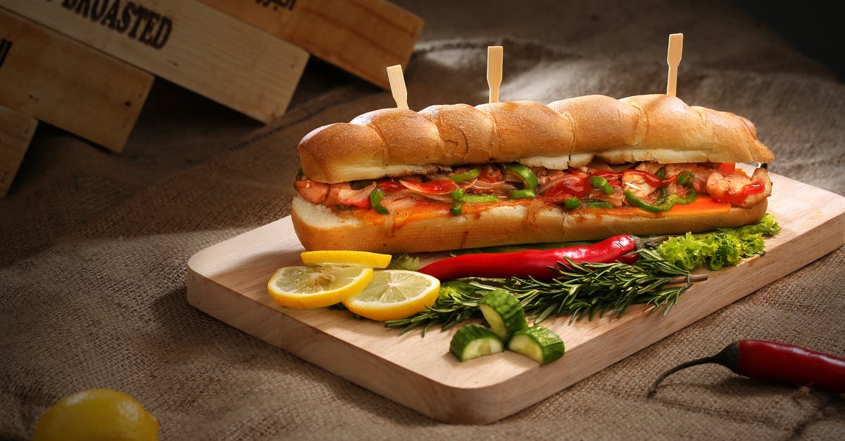Yeast in sausage - Sandwich And Slice Of Lemons